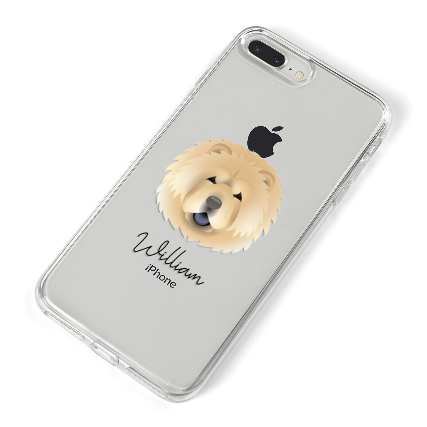 Chow Chow Personalised iPhone 8 Plus Bumper Case on Silver iPhone Alternative Image