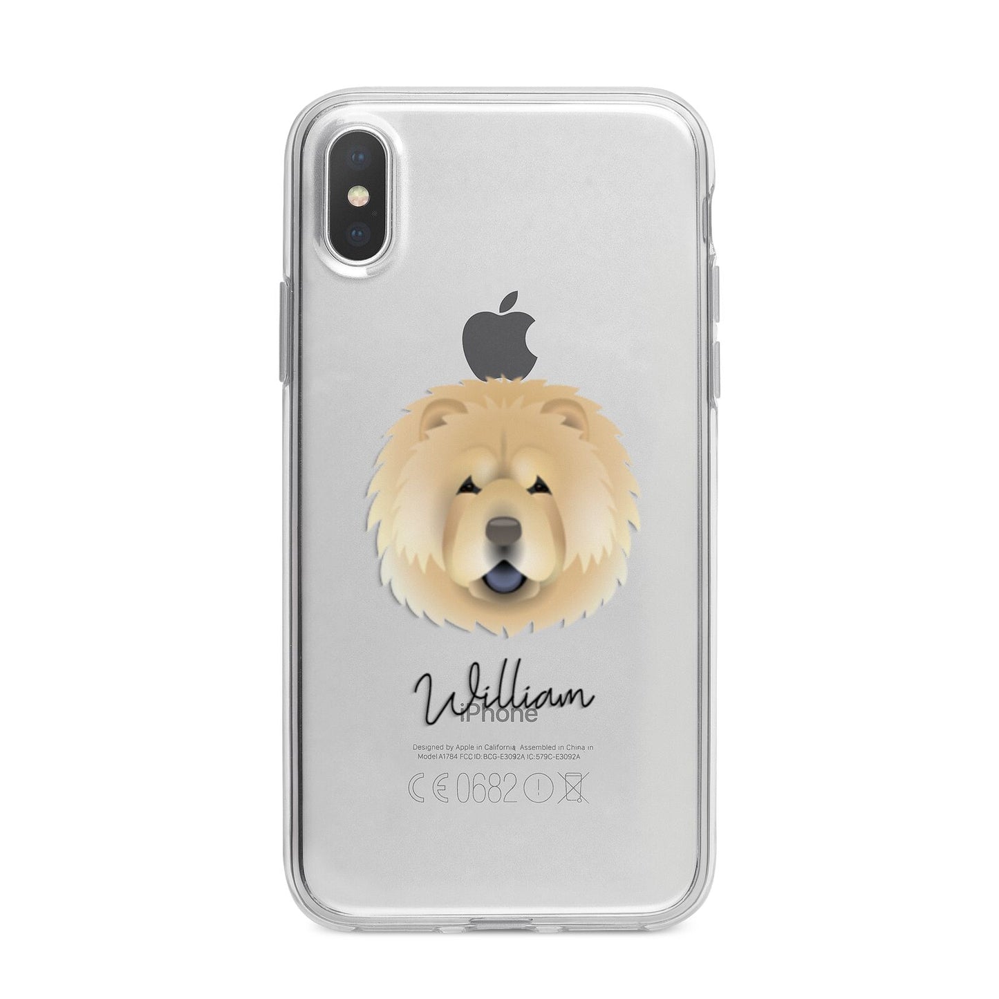 Chow Chow Personalised iPhone X Bumper Case on Silver iPhone Alternative Image 1