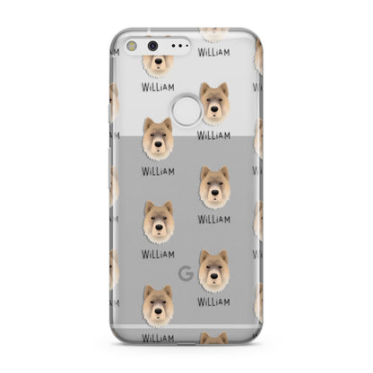 Chow Shepherd Icon with Name Google Pixel Case