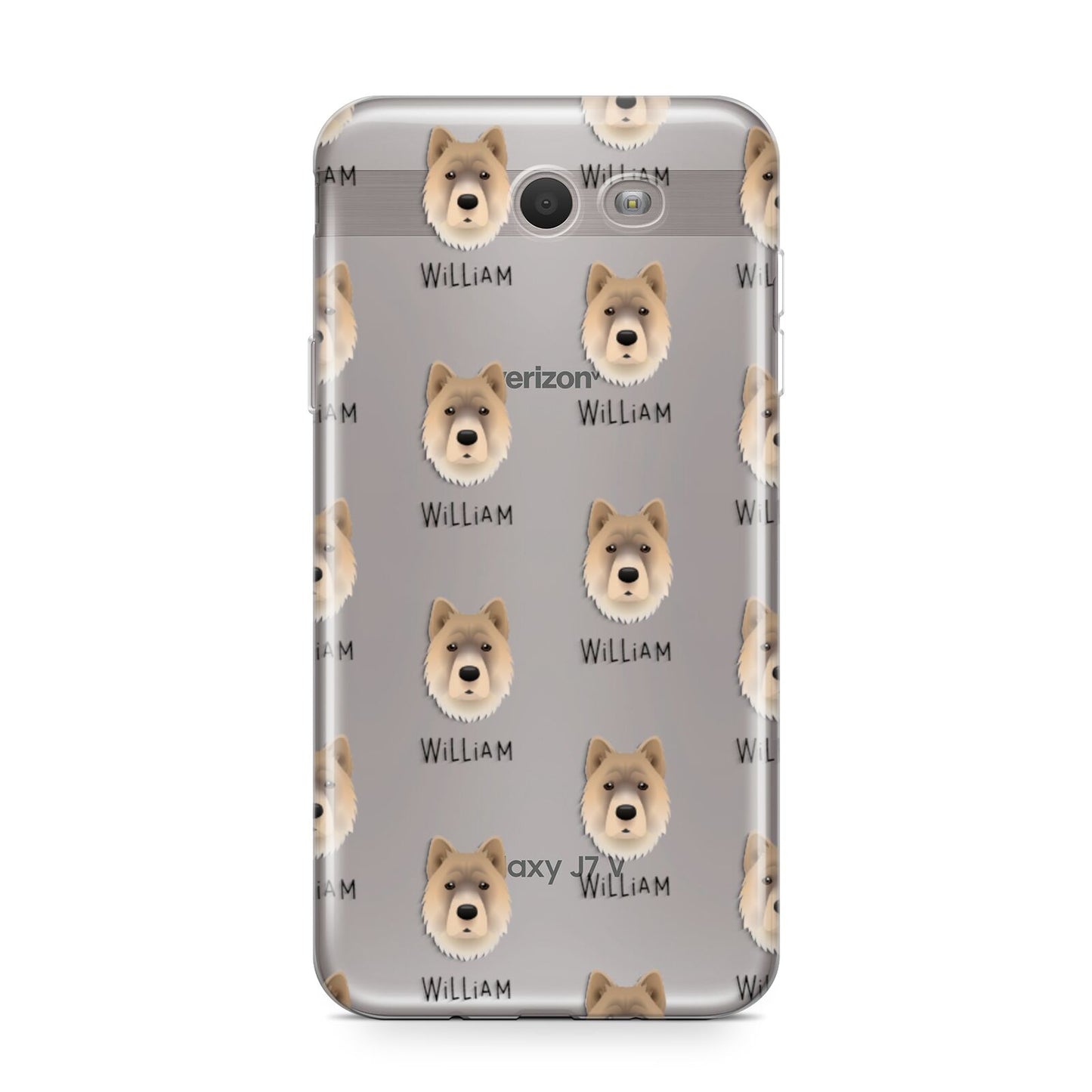 Chow Shepherd Icon with Name Samsung Galaxy J7 2017 Case