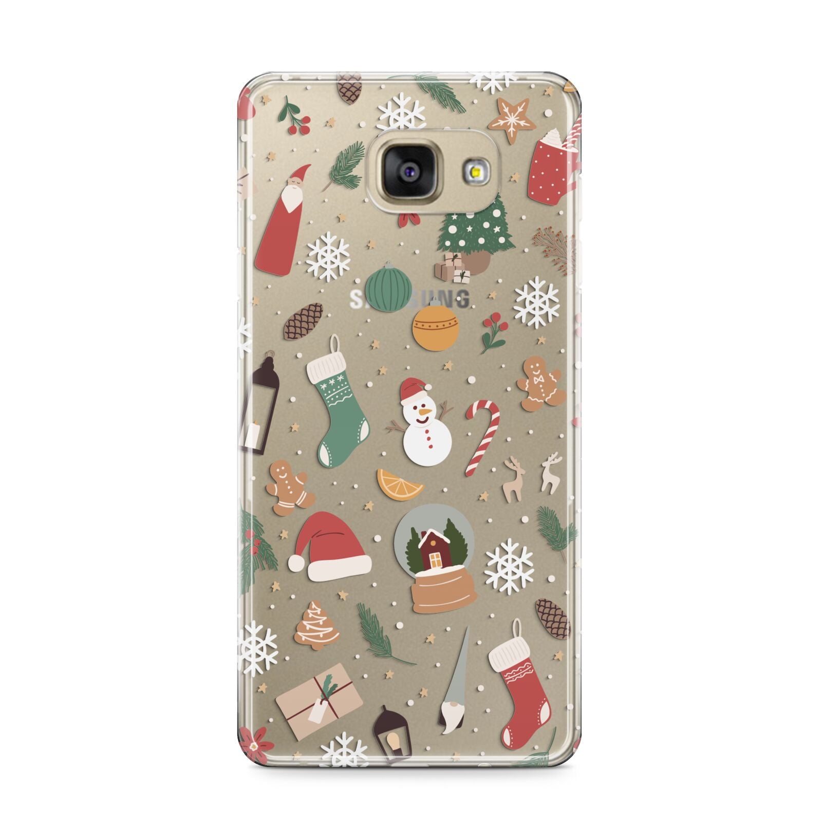 Christmas Assortments Samsung Galaxy A9 2016 Case on gold phone