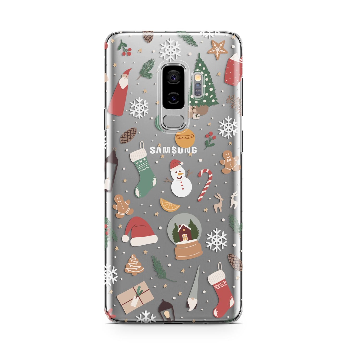 Christmas Assortments Samsung Galaxy S9 Plus Case on Silver phone