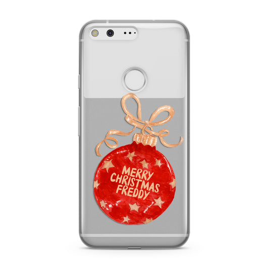 Christmas Bauble Personalised Google Pixel Case