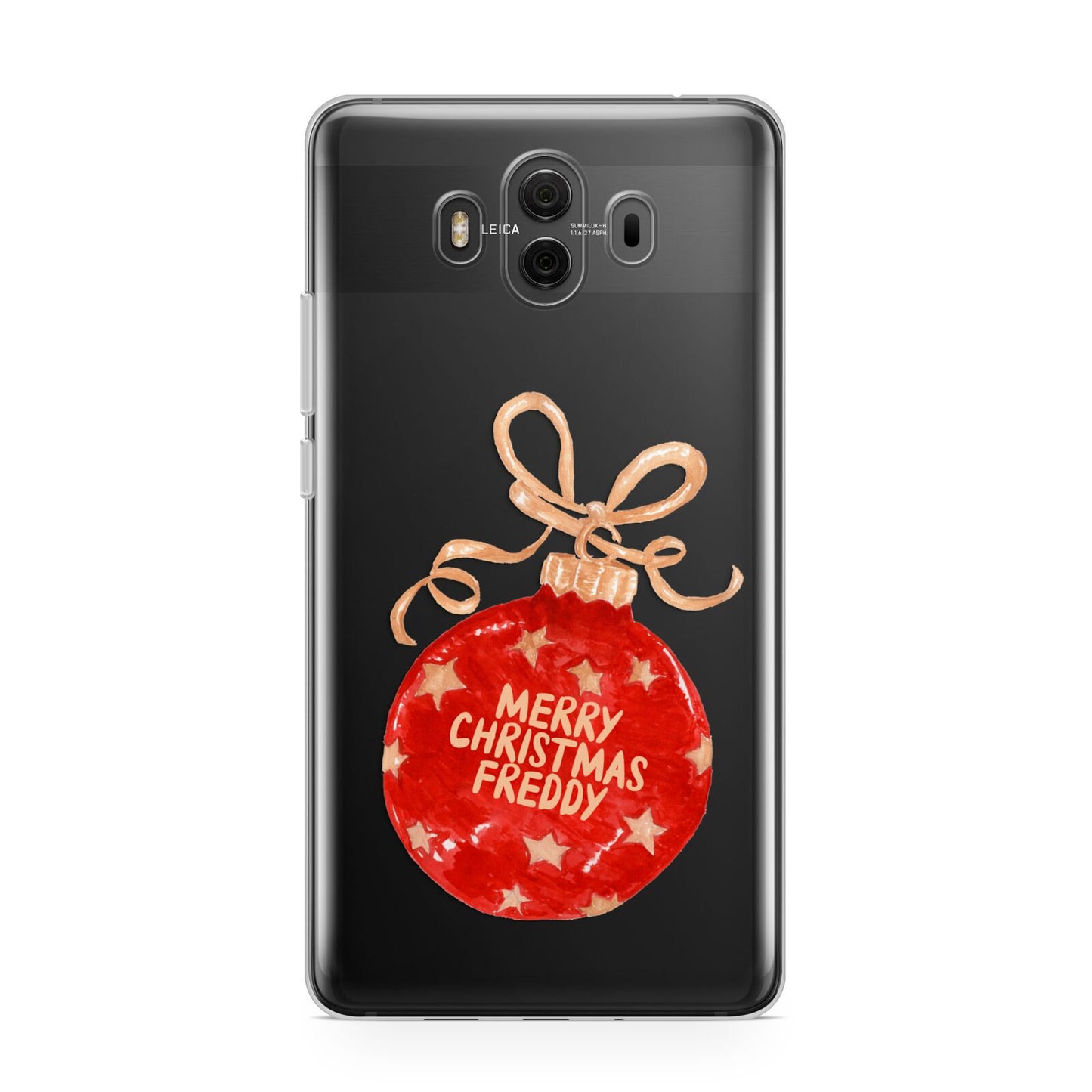 Christmas Bauble Personalised Huawei Mate 10 Protective Phone Case