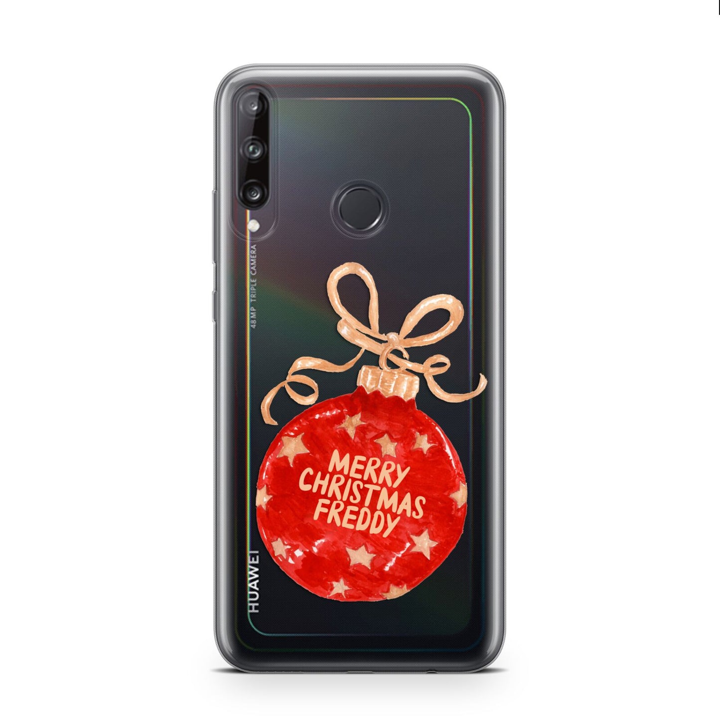 Christmas Bauble Personalised Huawei P40 Lite E Phone Case