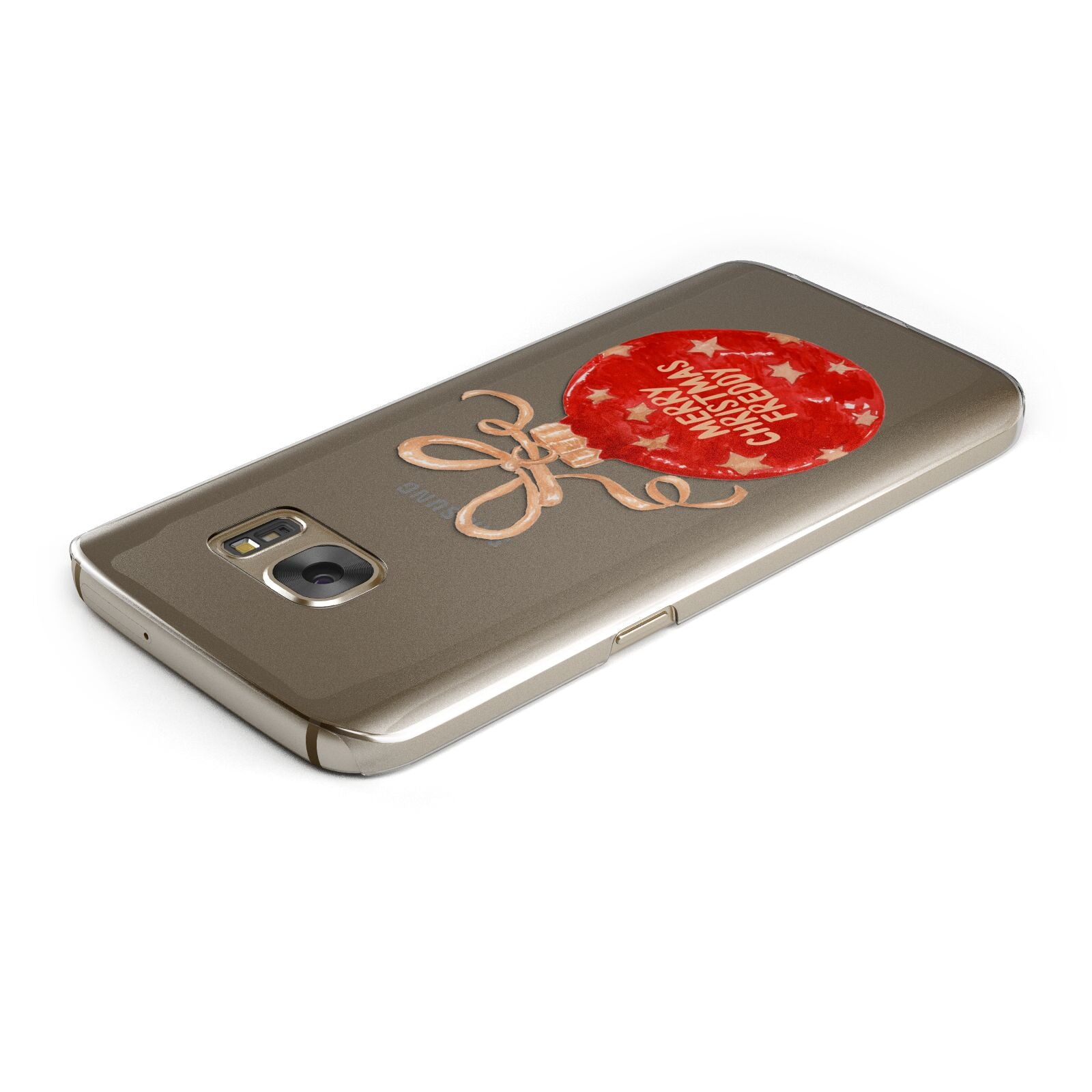 Christmas Bauble Personalised Samsung Galaxy Case Top Cutout