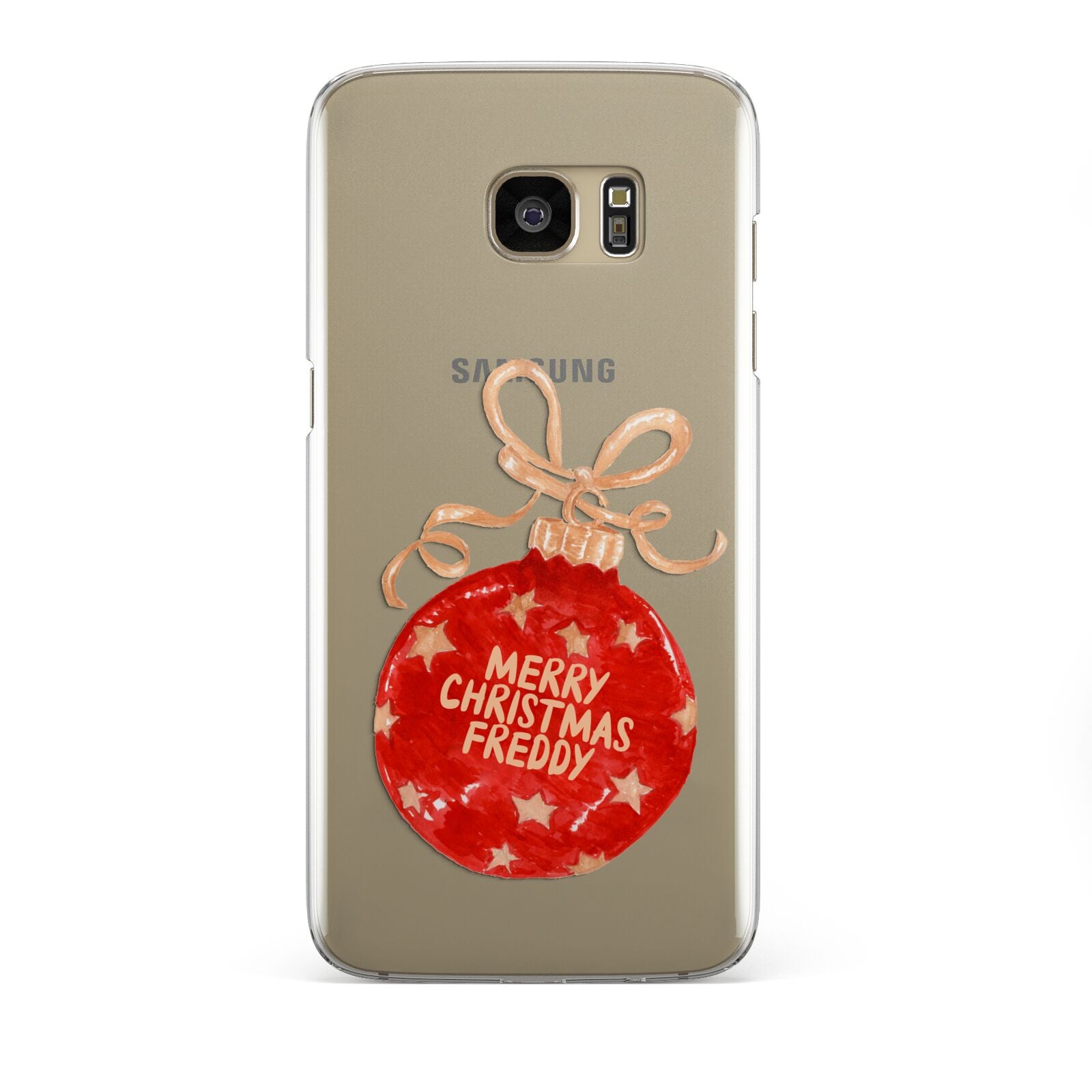 Christmas Bauble Personalised Samsung Galaxy S7 Edge Case