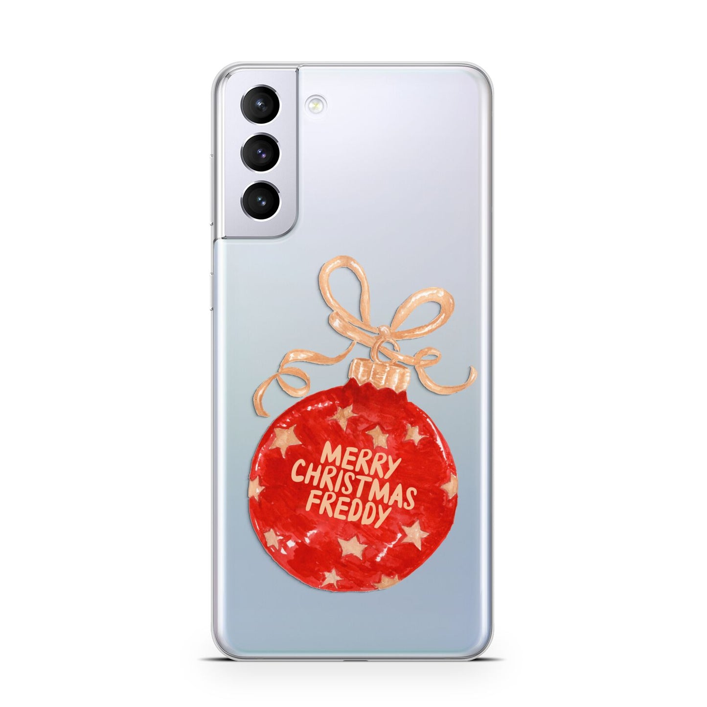 Christmas Bauble Personalised Samsung S21 Plus Case