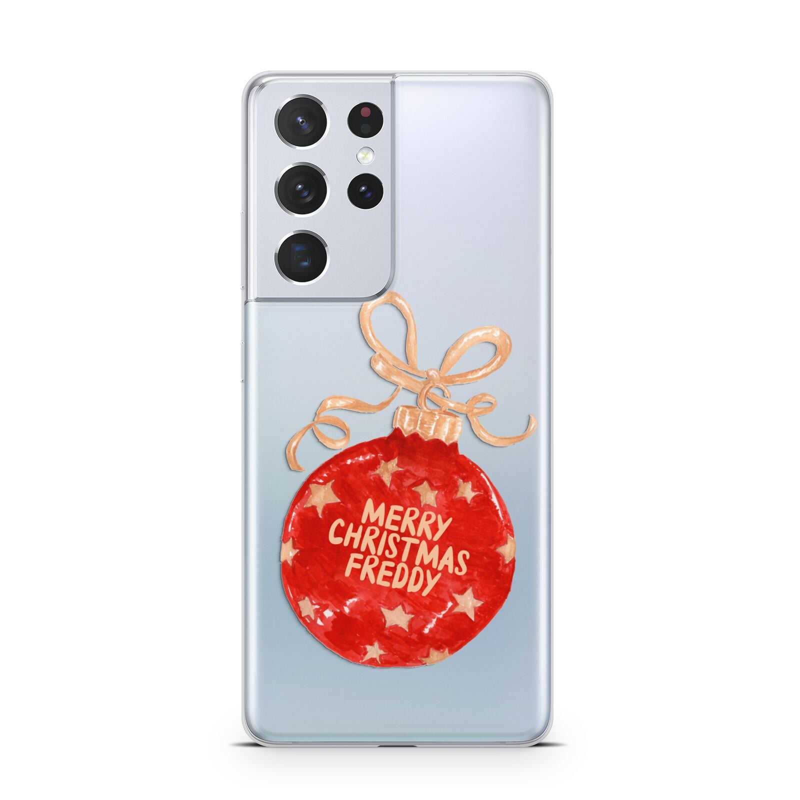 Christmas Bauble Personalised Samsung S21 Ultra Case