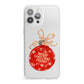 Christmas Bauble Personalised iPhone 13 Pro Max Clear Bumper Case