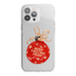 Christmas Bauble Personalised iPhone 13 Pro Max TPU Impact Case with White Edges