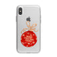 Christmas Bauble Personalised iPhone X Bumper Case on Silver iPhone Alternative Image 1