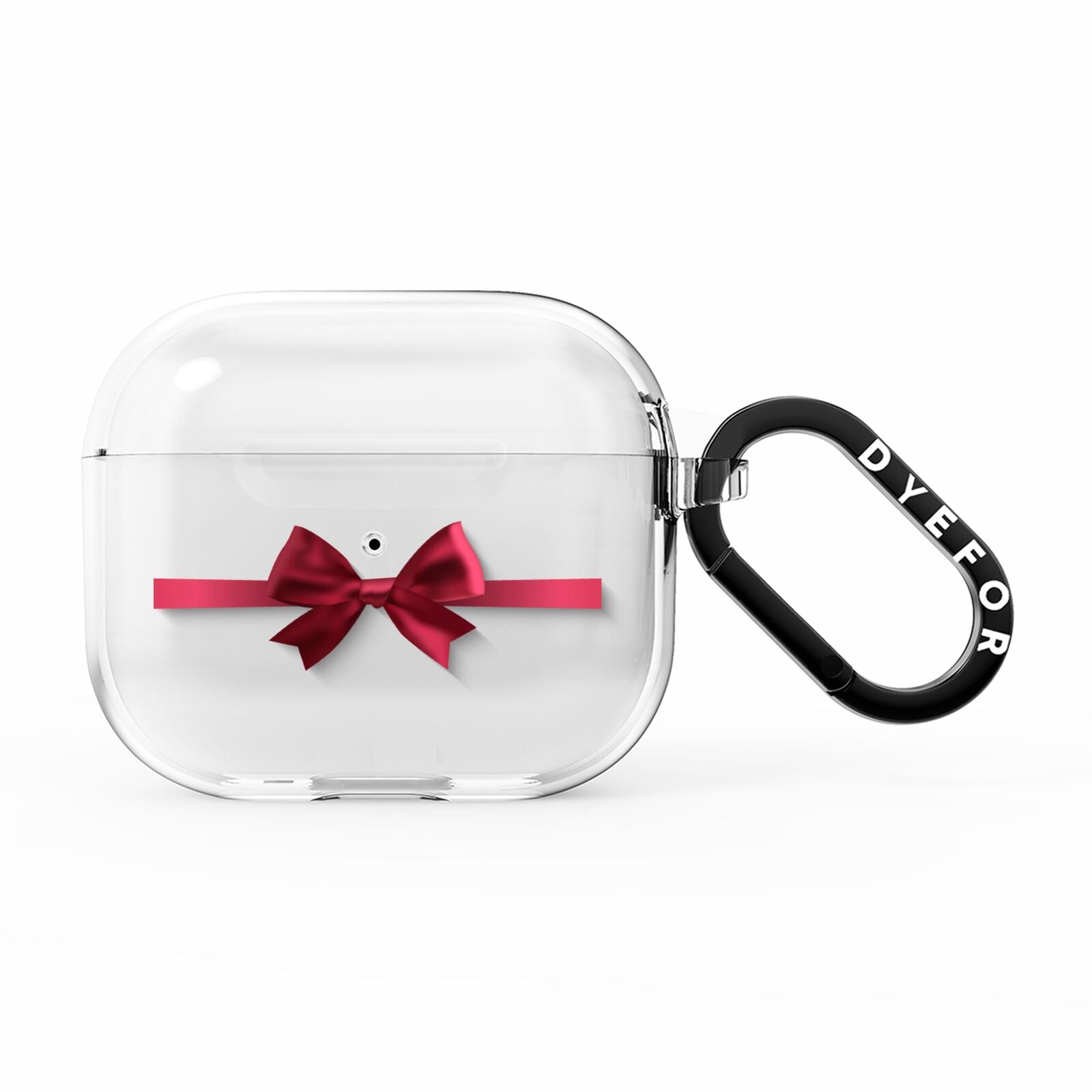 Christmas Bow AirPods Clear Case 3rd Gen