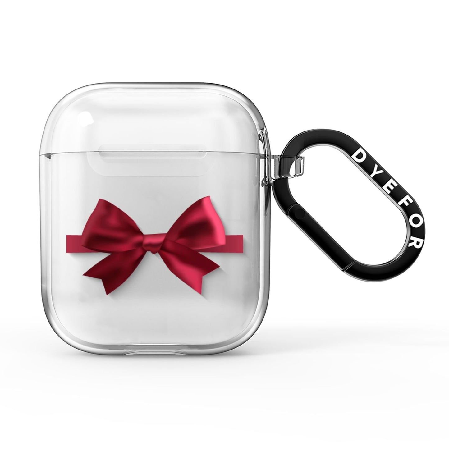 Christmas Bow AirPods Clear Case