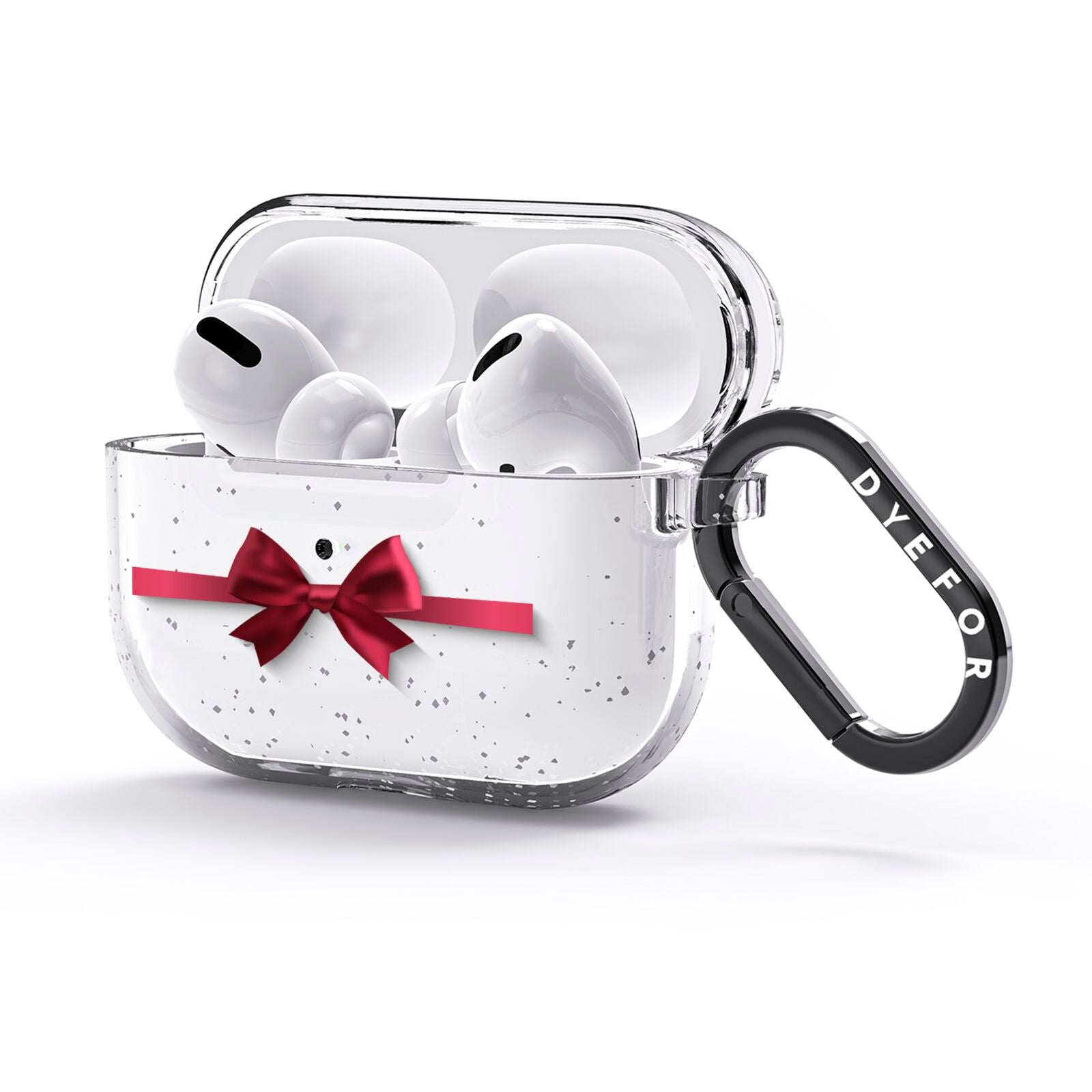 Christmas Bow AirPods Glitter Case 3rd Gen Side Image