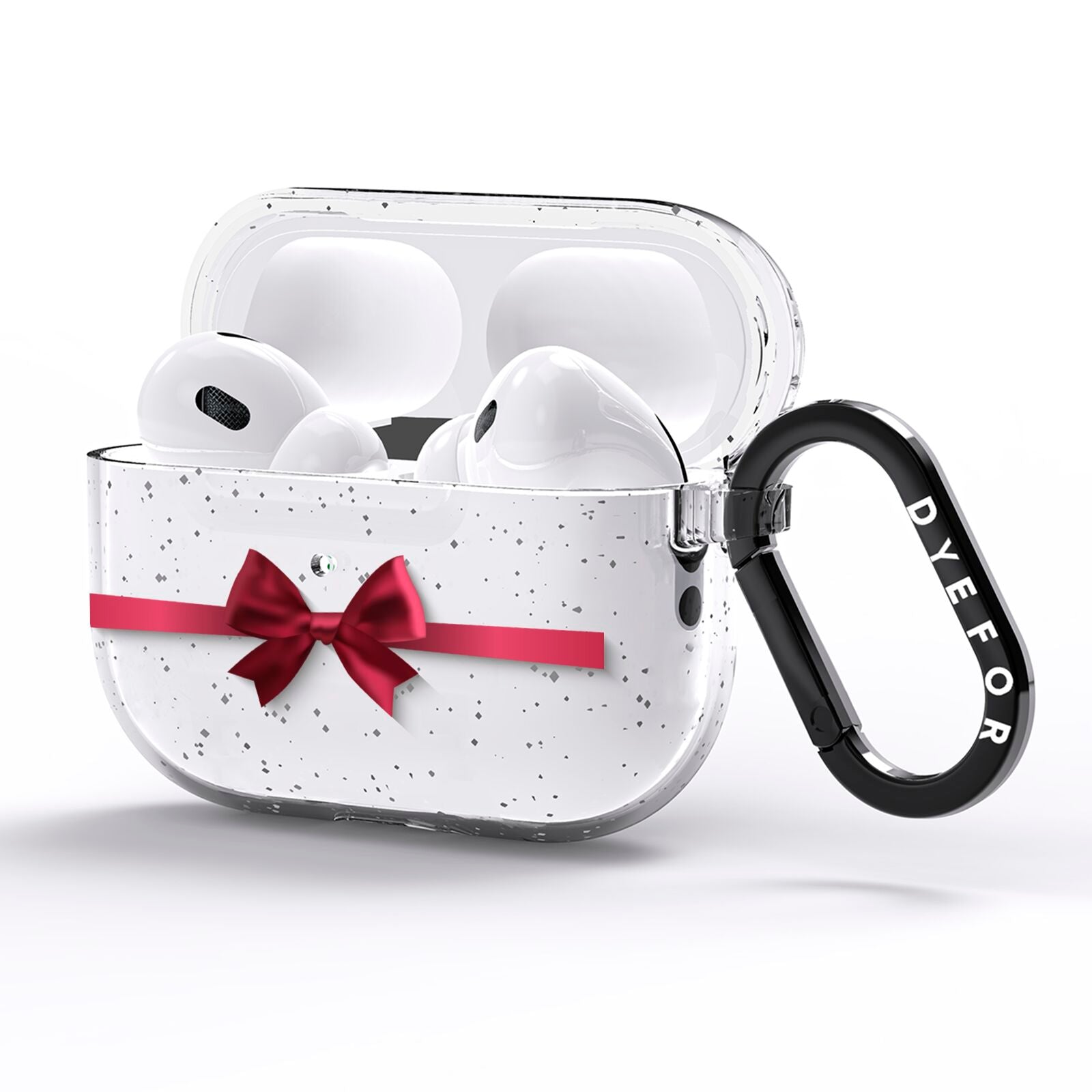 Christmas Bow AirPods Pro Glitter Case Side Image