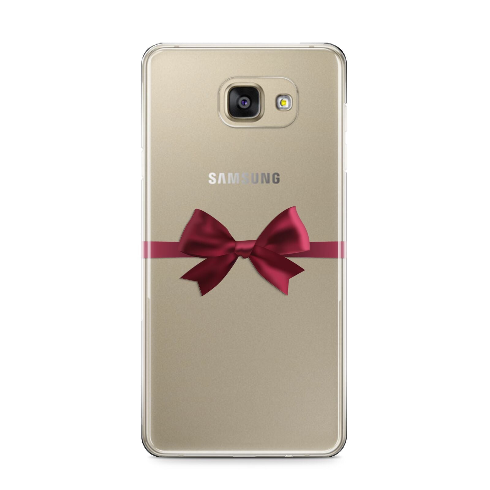 Christmas Bow Samsung Galaxy A9 2016 Case on gold phone