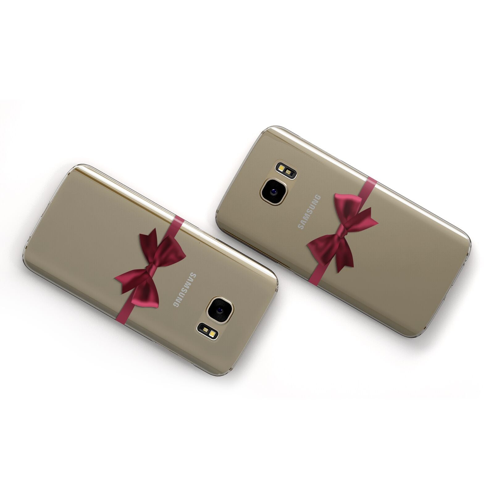 Christmas Bow Samsung Galaxy Case Flat Overview