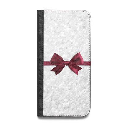 Christmas Bow Vegan Leather Flip Samsung Case