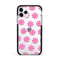 Christmas Candy Apple iPhone 11 Pro in Silver with Black Impact Case