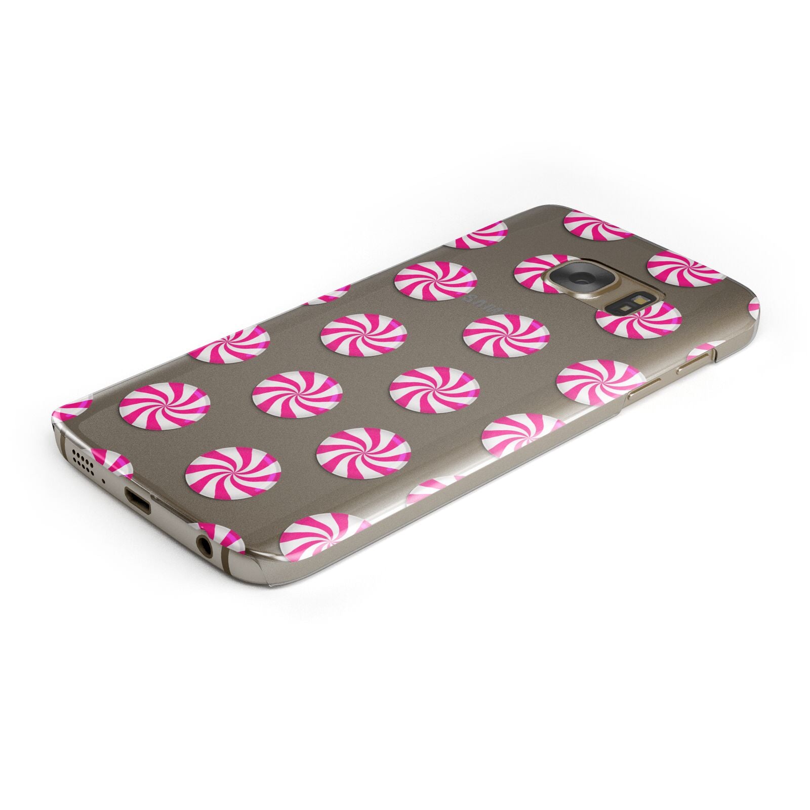 Christmas Candy Samsung Galaxy Case Bottom Cutout