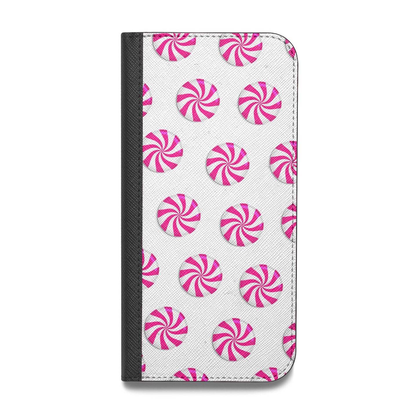 Christmas Candy Vegan Leather Flip iPhone Case