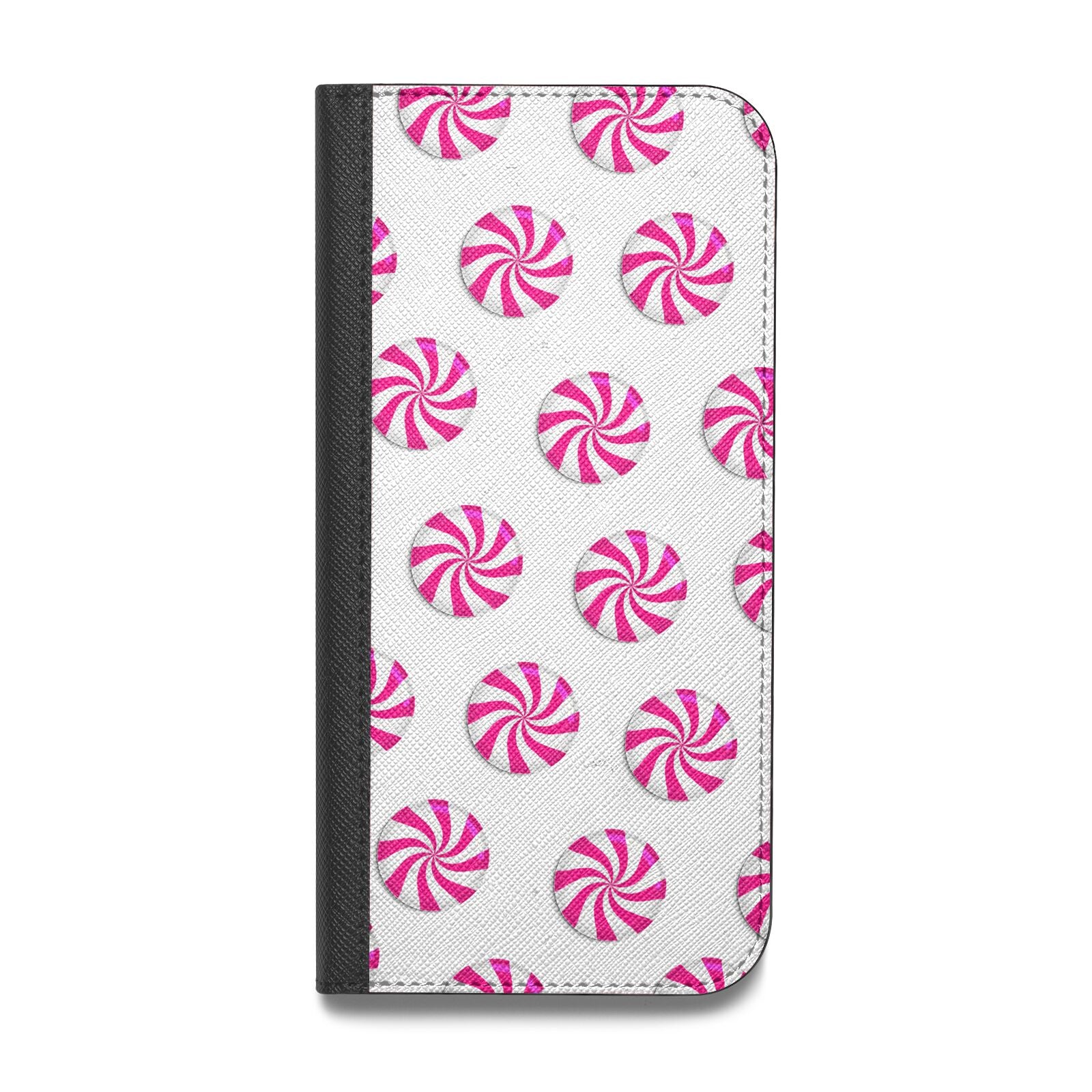 Christmas Candy Vegan Leather Flip iPhone Case