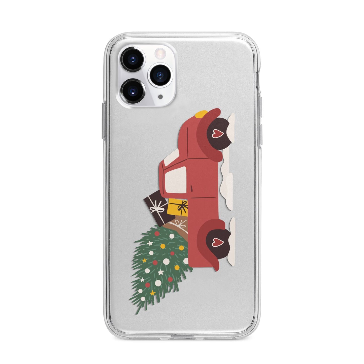 Christmas Car Apple iPhone 11 Pro Max in Silver with Bumper Case