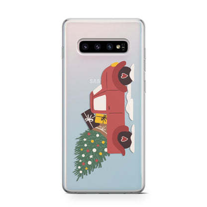 Christmas Car Samsung Galaxy S10 Case