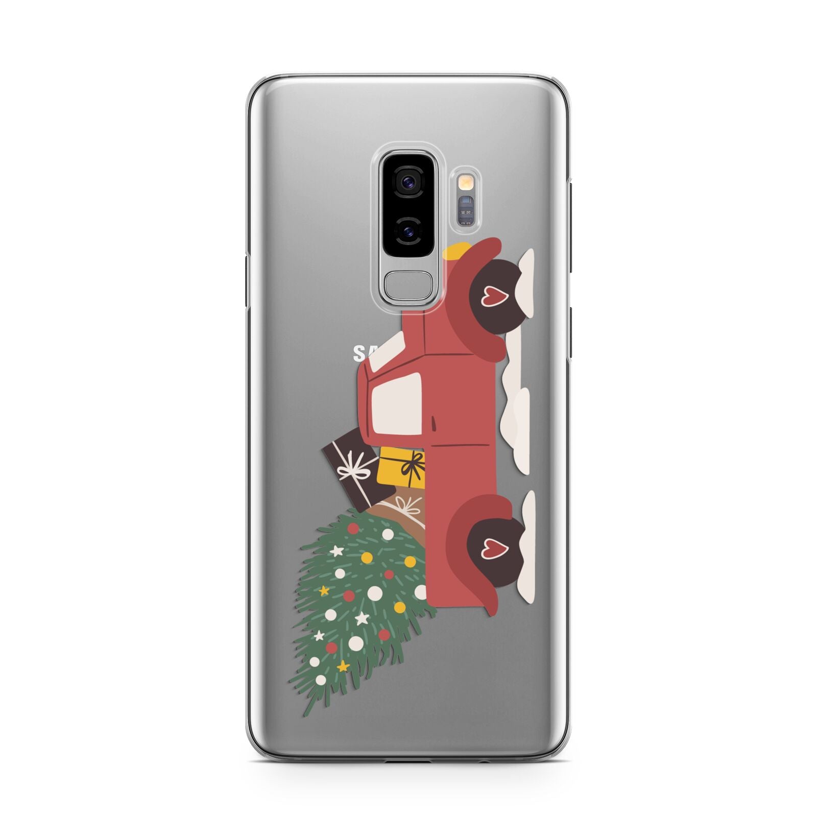 Christmas Car Samsung Galaxy S9 Plus Case on Silver phone