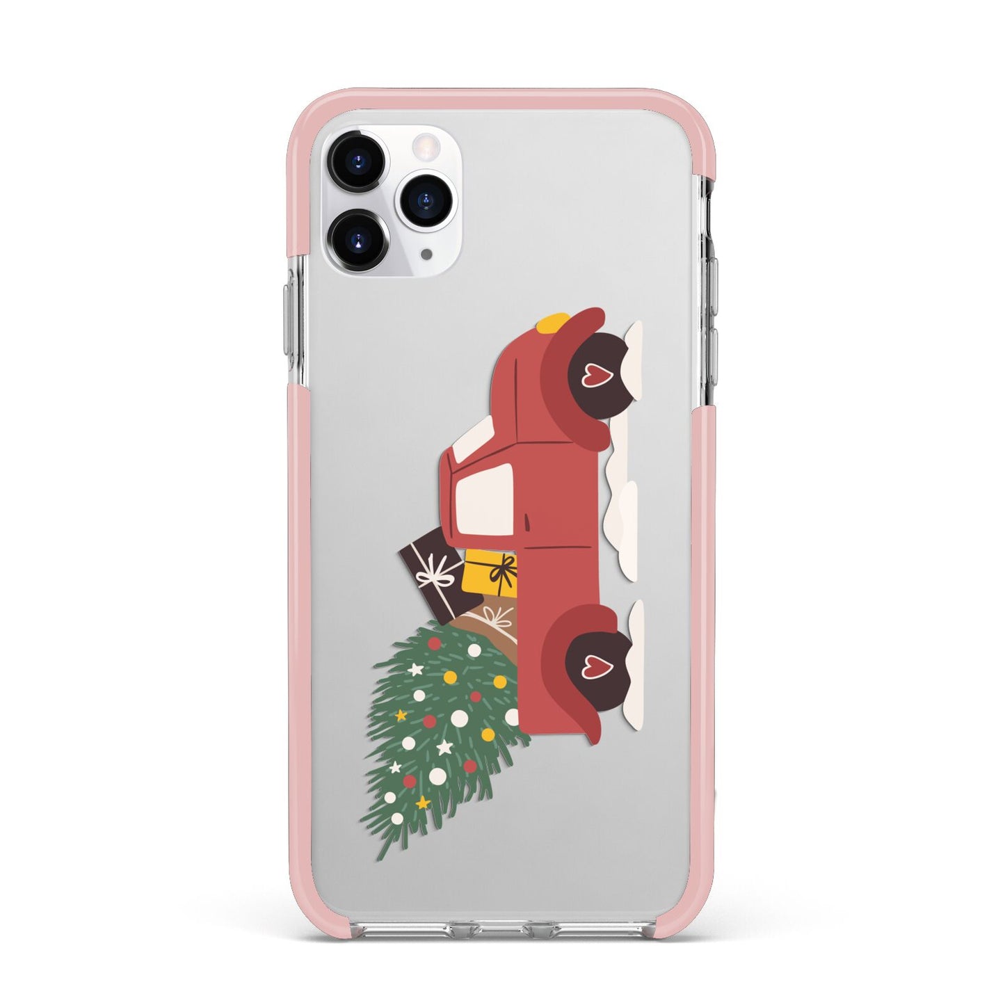 Christmas Car iPhone 11 Pro Max Impact Pink Edge Case