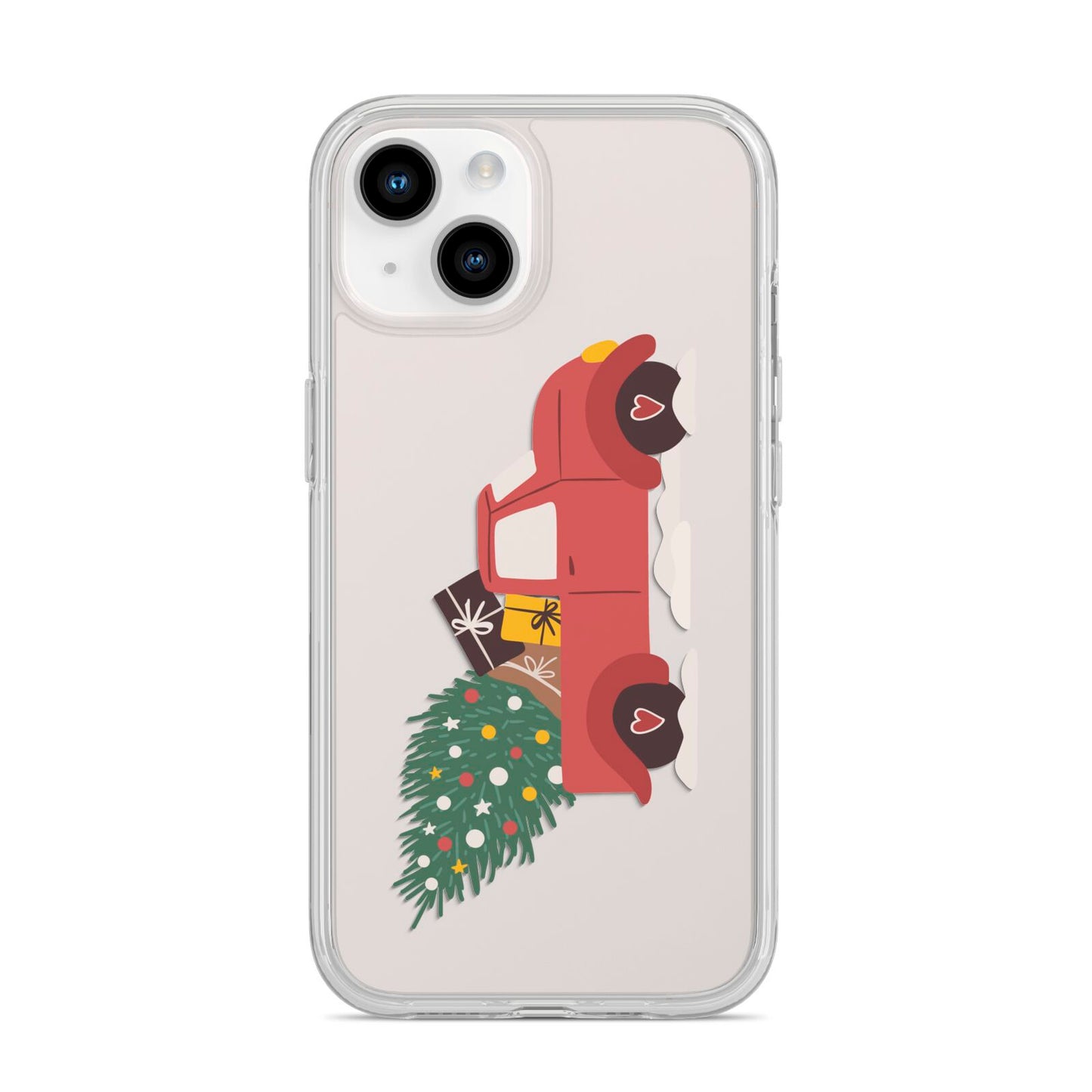 Christmas Car iPhone 14 Clear Tough Case Starlight
