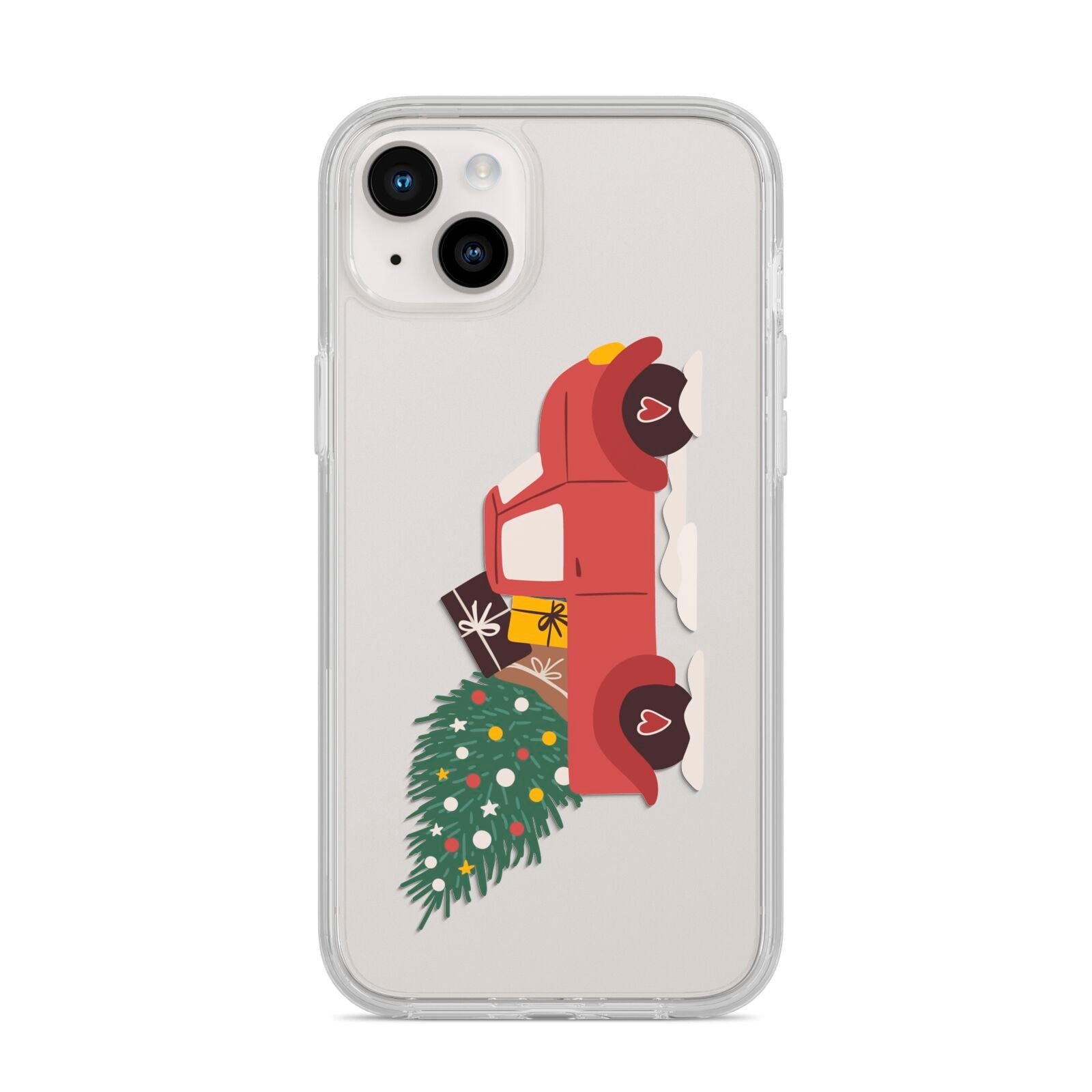 Christmas Car iPhone 14 Plus Clear Tough Case Starlight