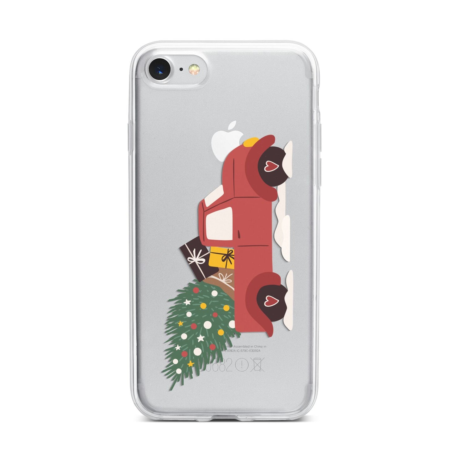 Christmas Car iPhone 7 Bumper Case on Silver iPhone