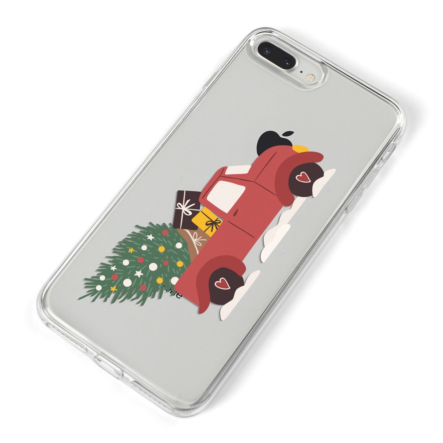 Christmas Car iPhone 8 Plus Bumper Case on Silver iPhone Alternative Image