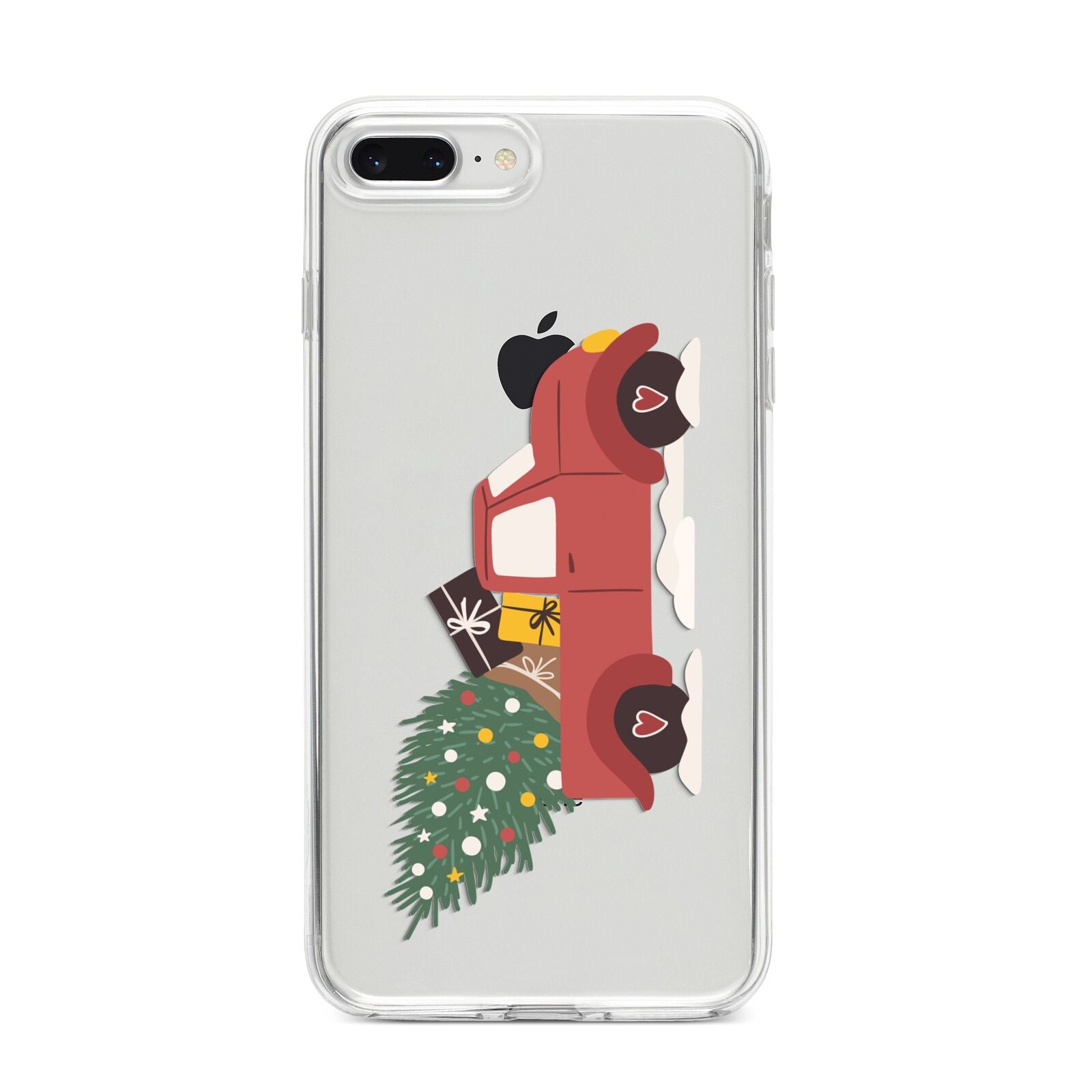 Christmas Car iPhone 8 Plus Bumper Case on Silver iPhone