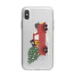 Christmas Car iPhone X Bumper Case on Silver iPhone Alternative Image 1