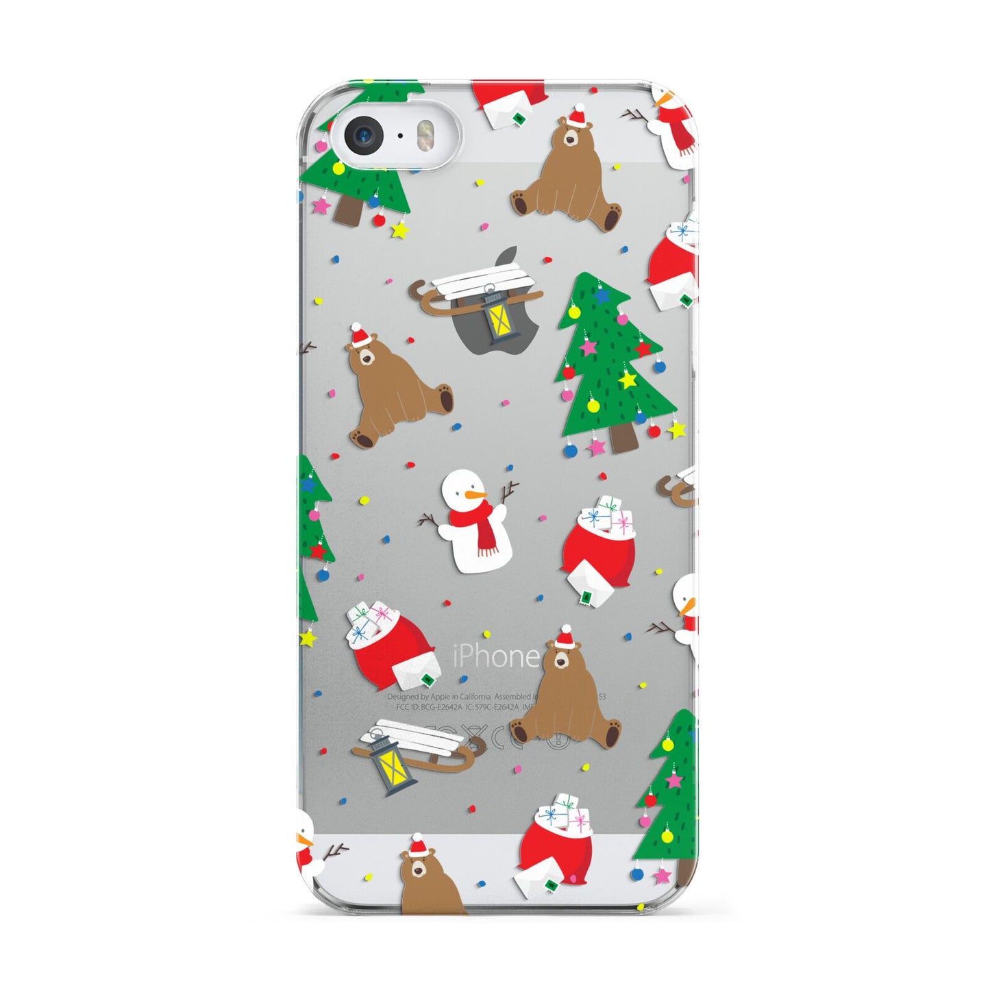 Christmas Clear Apple iPhone 5 Case