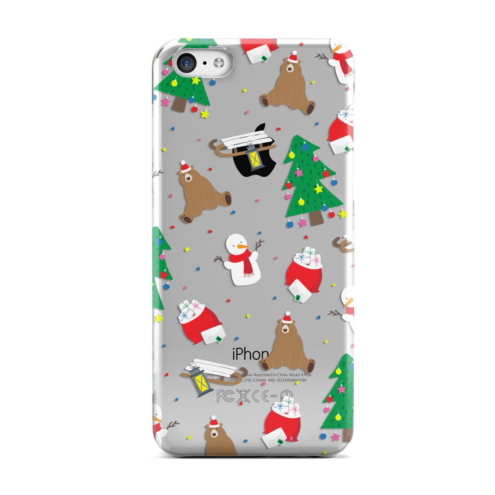 Christmas Clear Apple iPhone 5c Case
