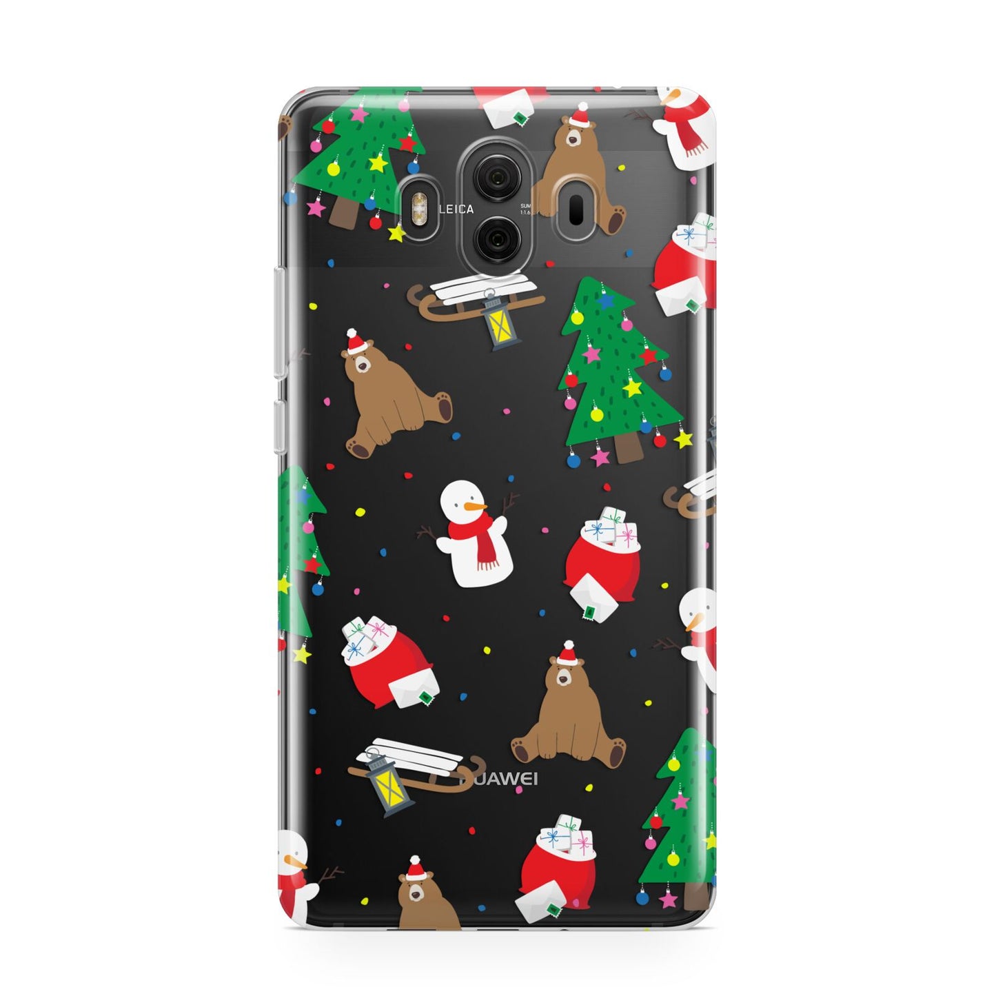 Christmas Clear Huawei Mate 10 Protective Phone Case