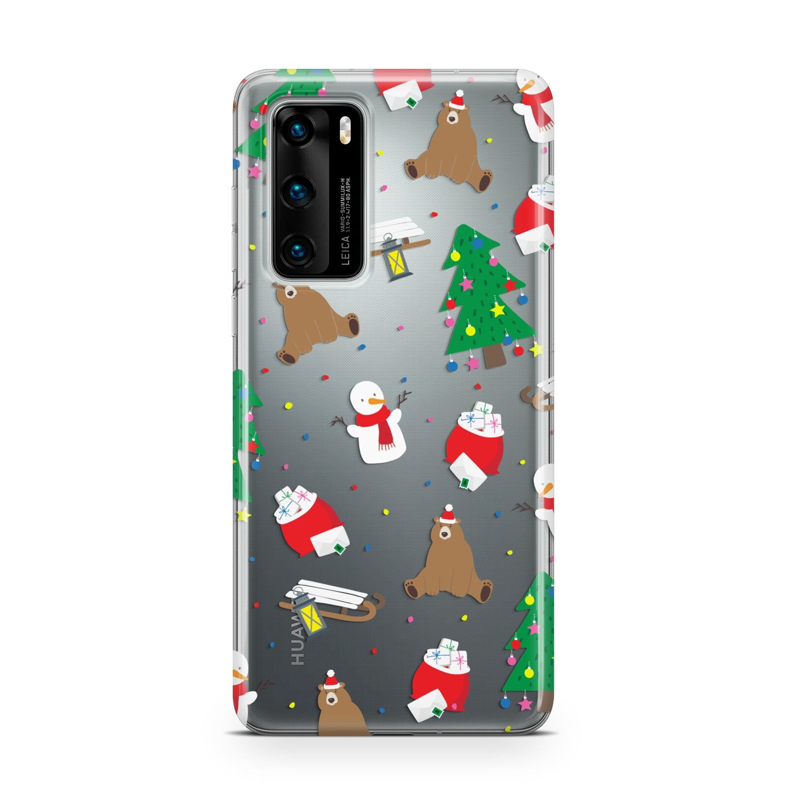 Christmas Clear Huawei P40 Phone Case