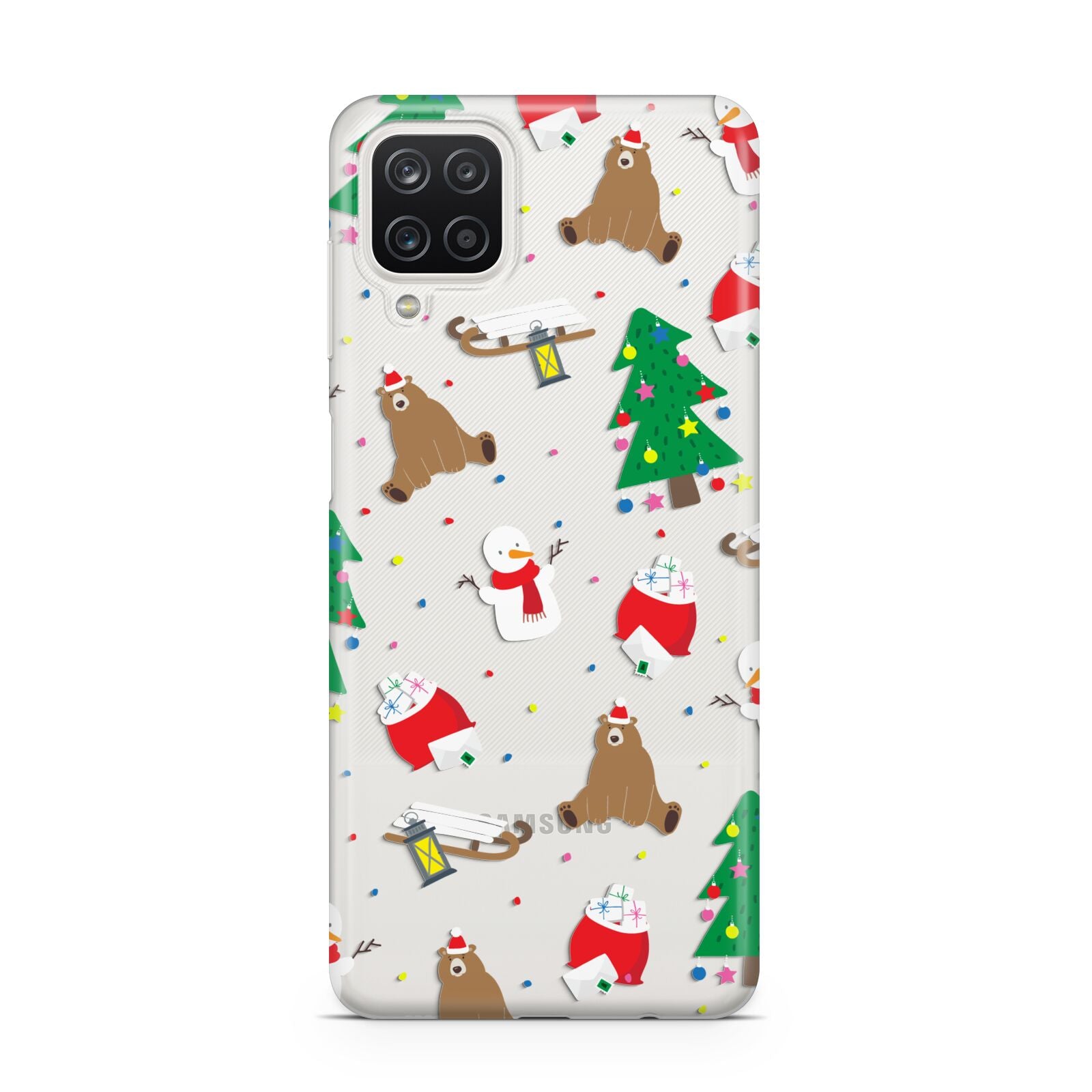 Christmas Clear Samsung A12 Case