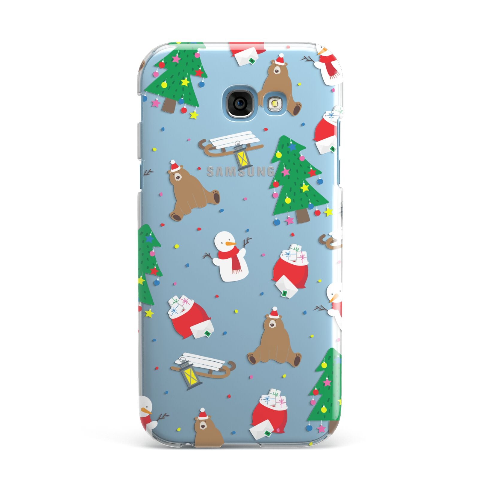 Christmas Clear Samsung Galaxy A7 2017 Case