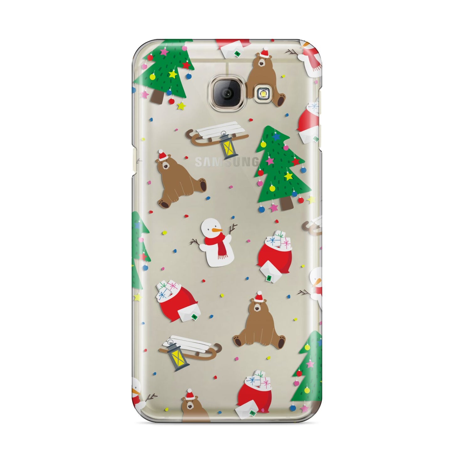 Christmas Clear Samsung Galaxy A8 2016 Case
