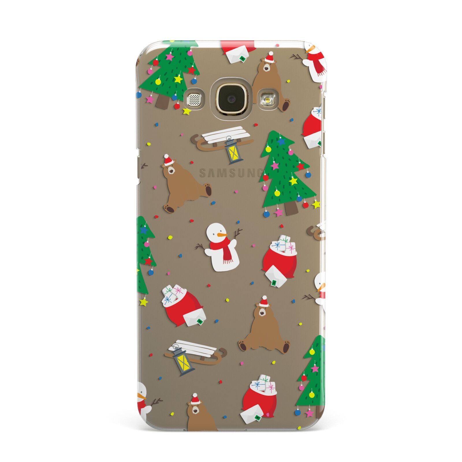Christmas Clear Samsung Galaxy A8 Case
