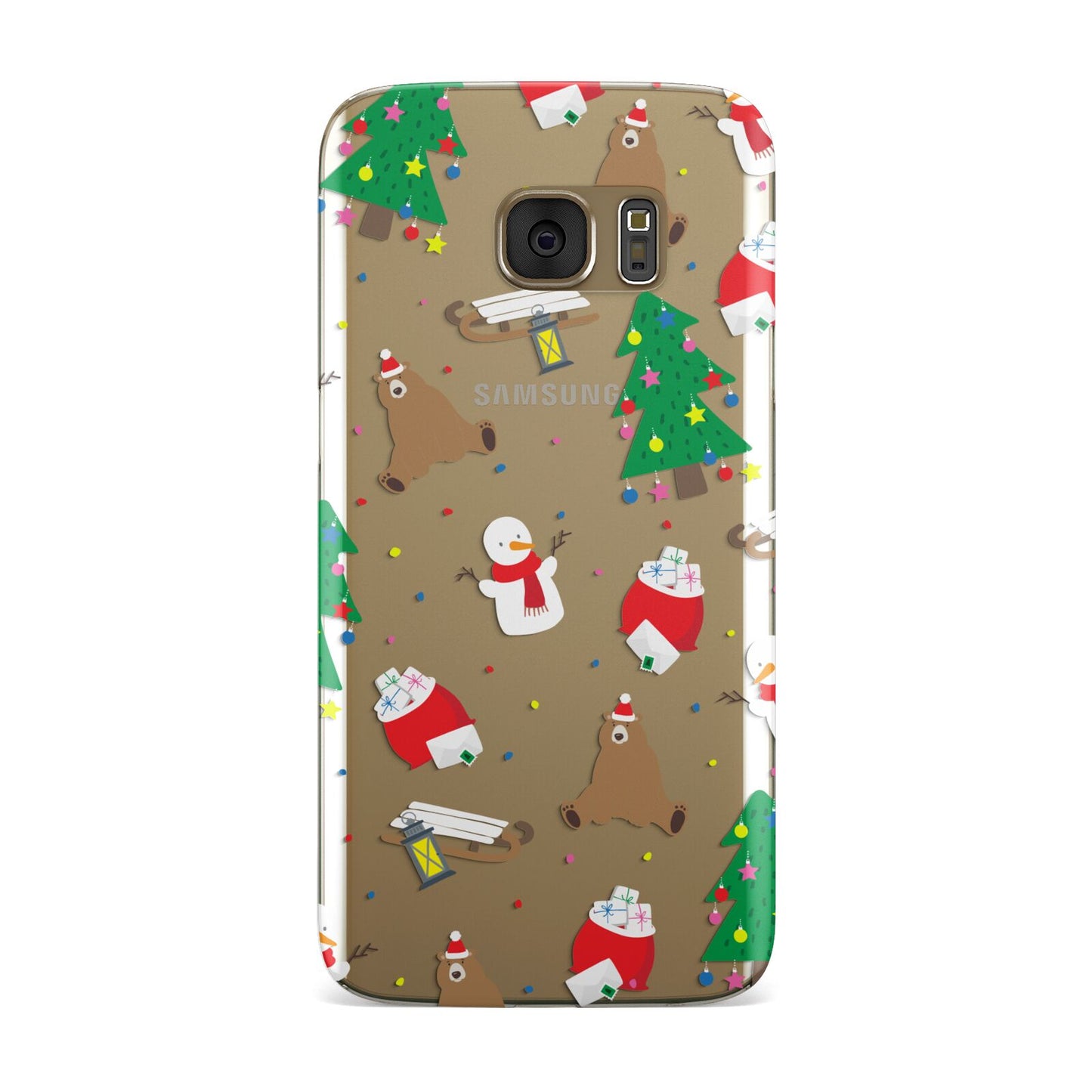 Christmas Clear Samsung Galaxy Case