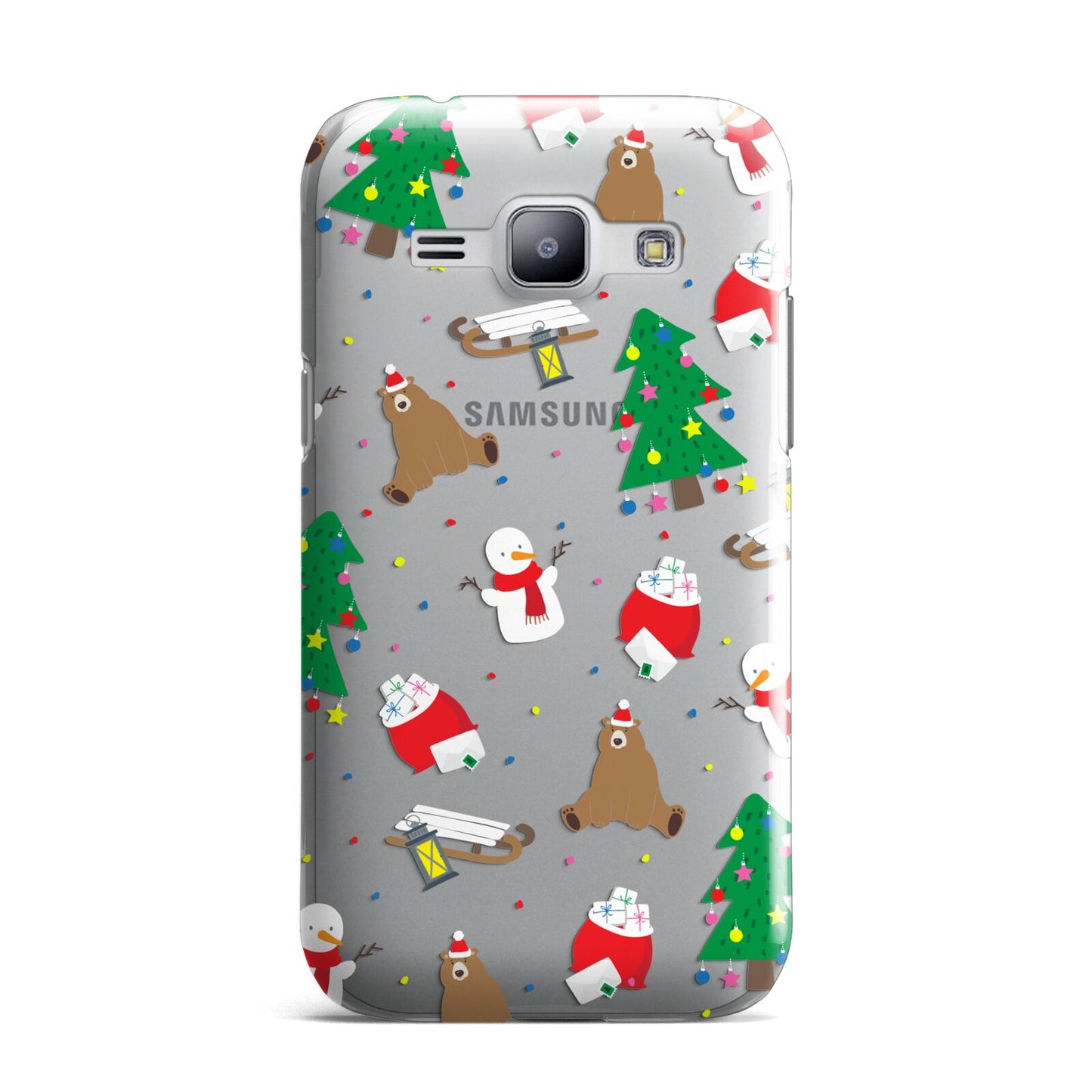 Christmas Clear Samsung Galaxy J1 2015 Case