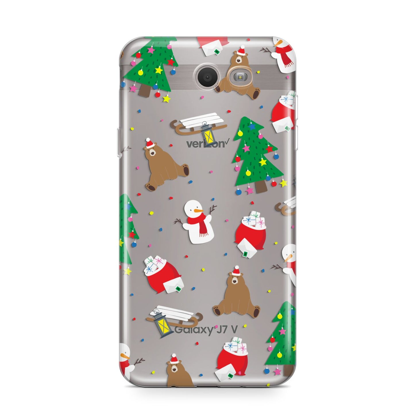 Christmas Clear Samsung Galaxy J7 2017 Case
