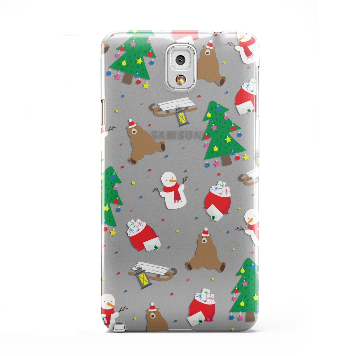 Christmas Clear Samsung Galaxy Note 3 Case