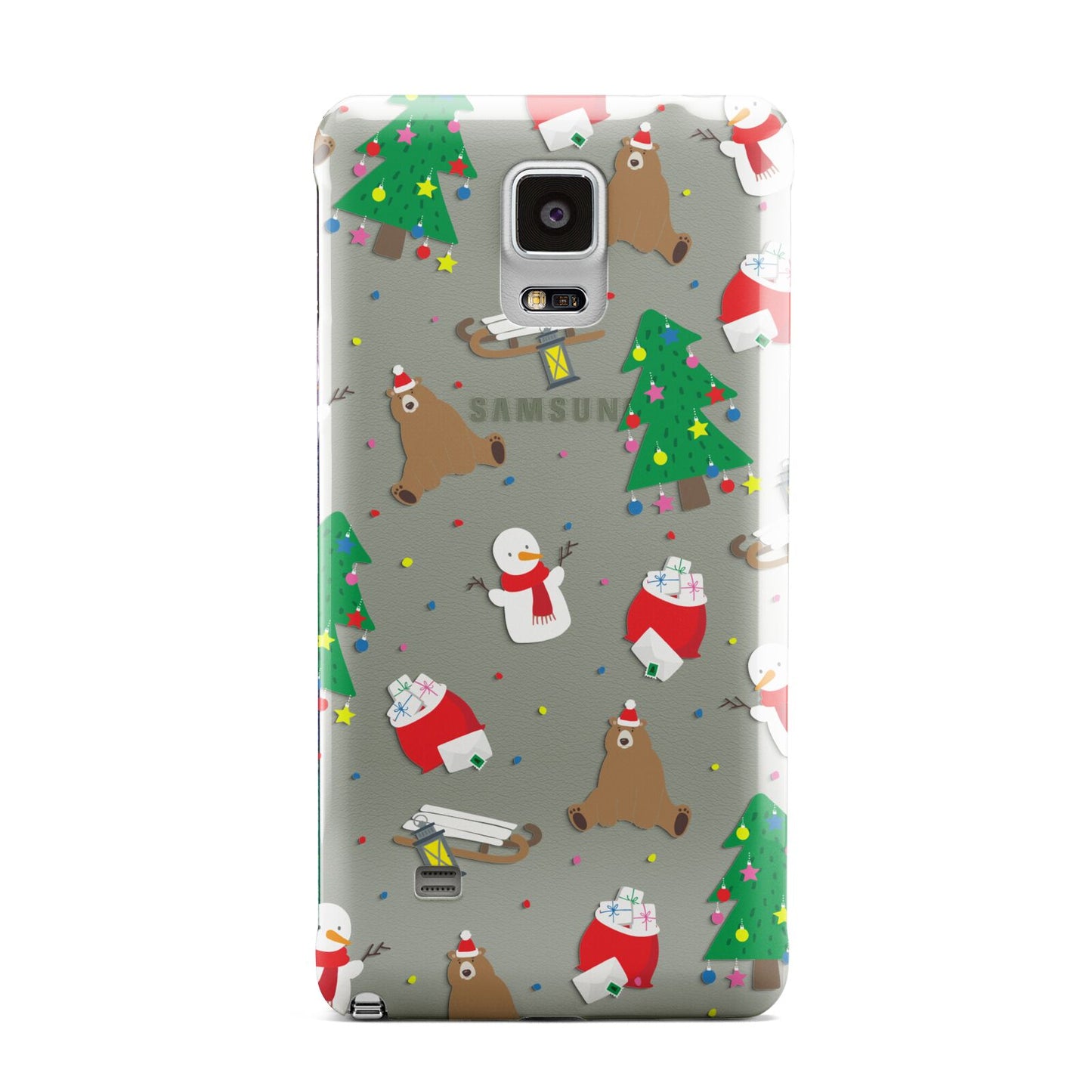 Christmas Clear Samsung Galaxy Note 4 Case